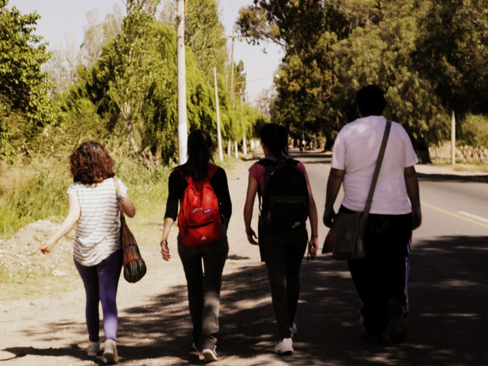 Alumnos de Radio II en el Mogote