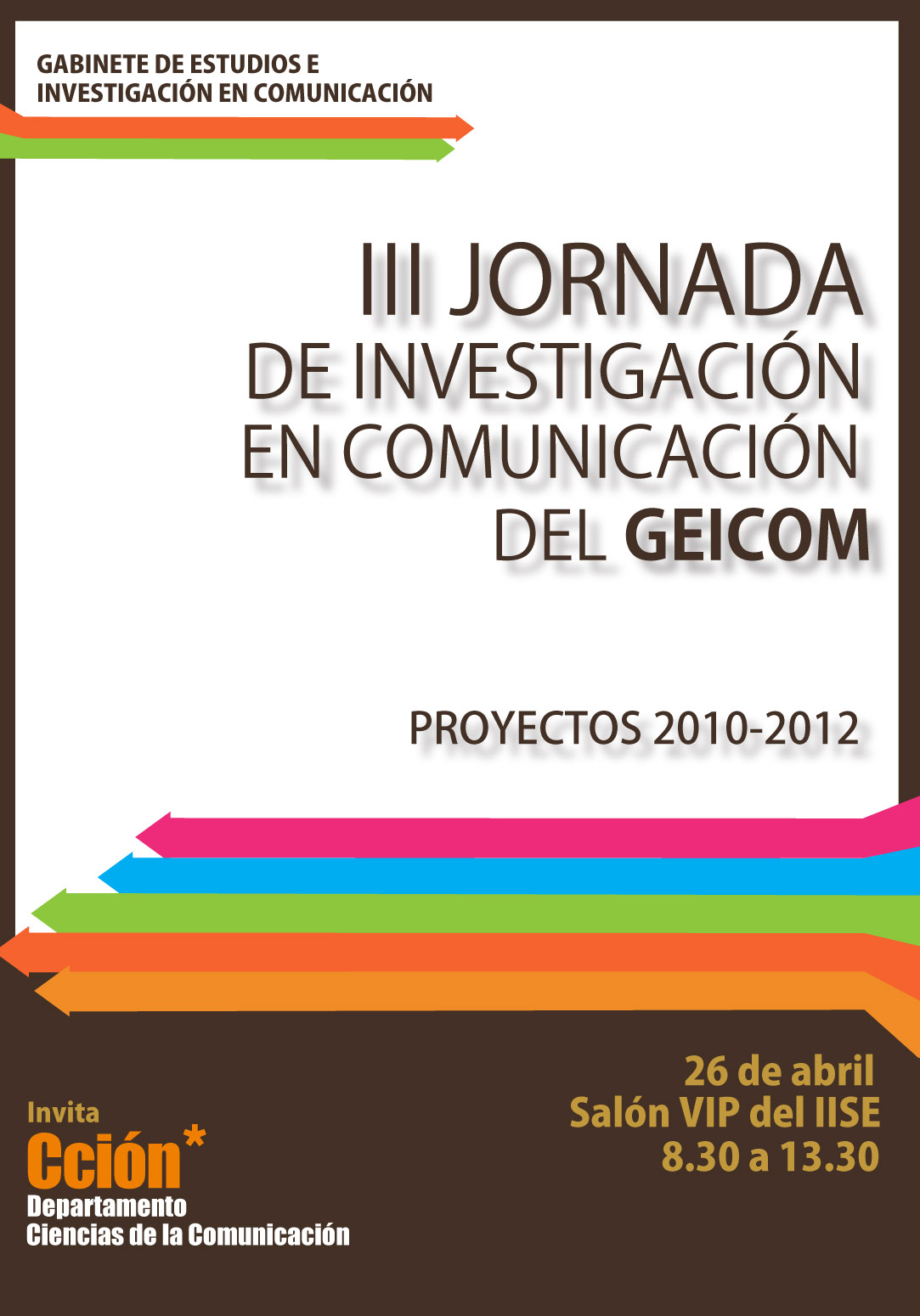 Afiche 2 III Jornadas del GEICOM