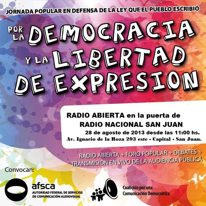 Radio Abierta a favor de la LSCA en San Juan