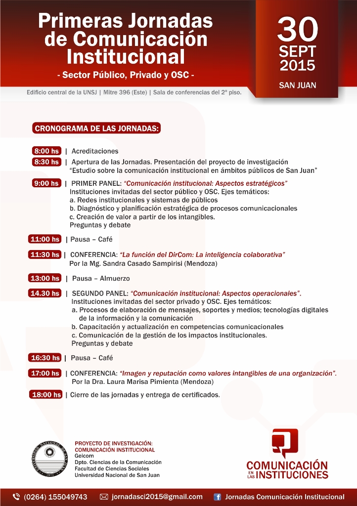 Programa de las Jornada (click para ampliar)