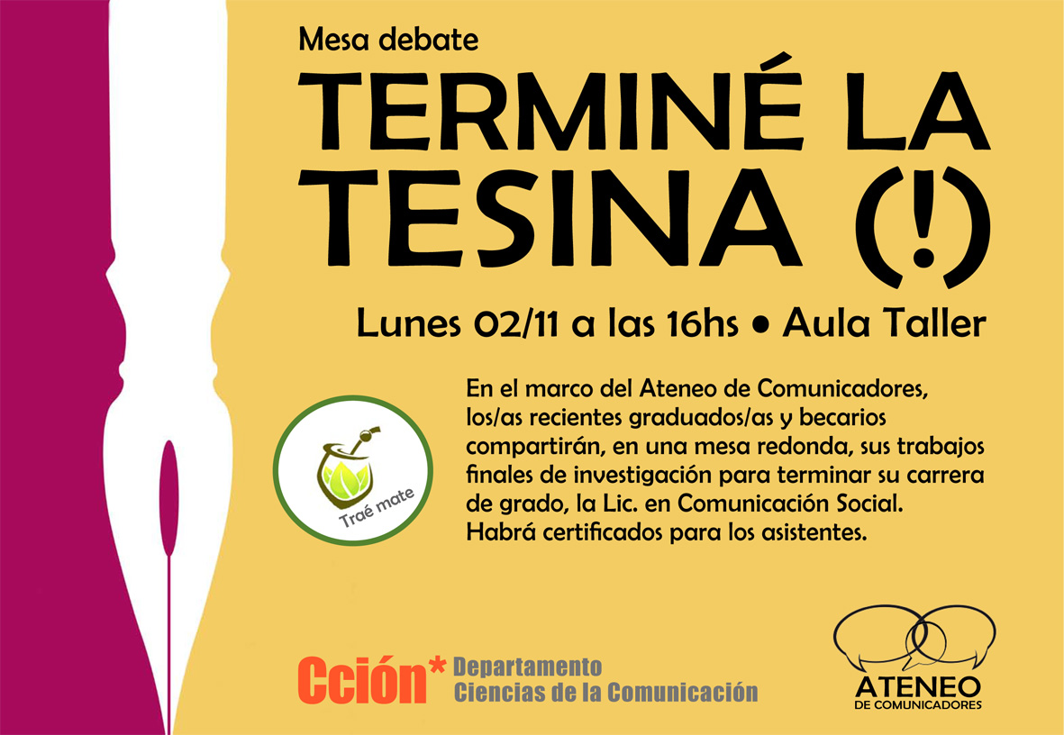 Mesa de tesistas afiche para web